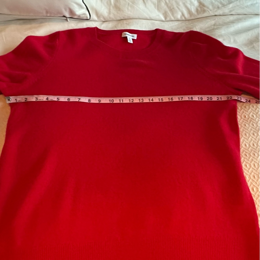 Nordstrom red 100% cashmere crewneck sweater Size XXL - Picture 8 of 13